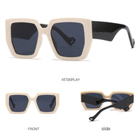 Vintage Square Sunglasses for Men and Women - Luxury Designer Big Frame Travel and Driving Sun Glasses - AristoLuxe