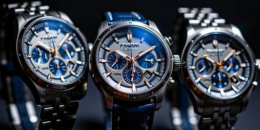 Three Pagani Design watches with sapphire crystal faces.