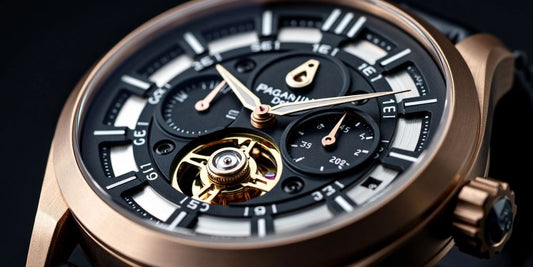 Pagani Design tourbillon watch close-up