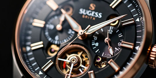 Sugess automatic mechanical watch close-up