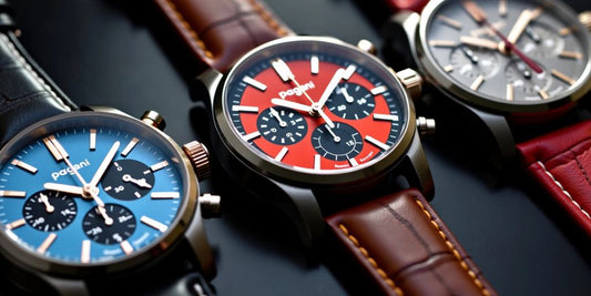 Three Pagani Design chronograph watches