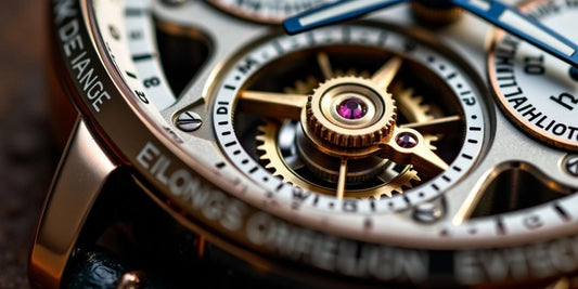 Close-up of a Sugess mechanical watch's intricate gears.