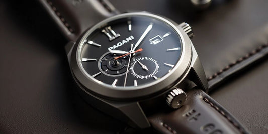 Pagani Design titanium watch close-up