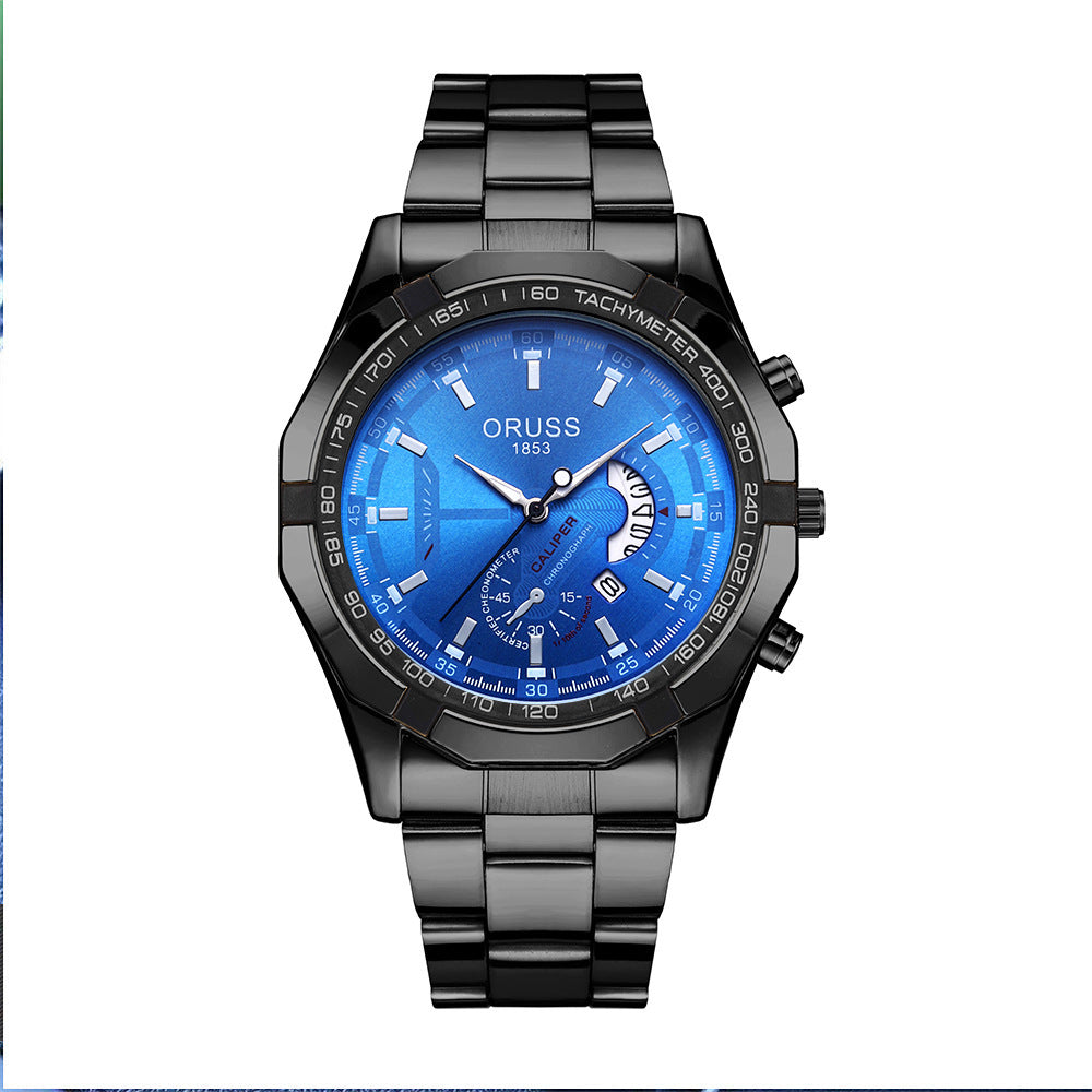 Automatic Movement Men's Calendar Watch – Waterproof & Luminous for the Adventurous Spirit