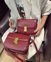 Luxury Designer Genuine Leather Shoulder Bag: Trendy Small Square Fashion Messenger