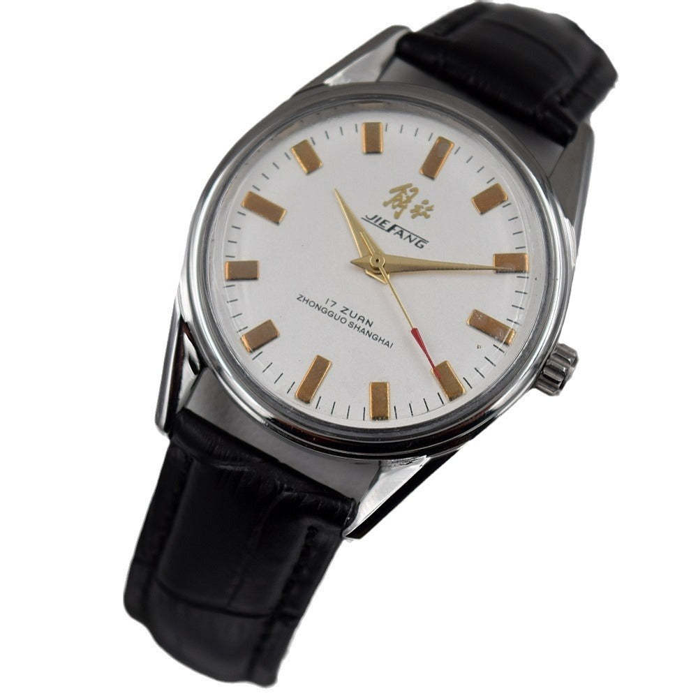 Men's Manual Spring Mechanical Ultra-thin Retro Watch – Classic Elegance Redefined