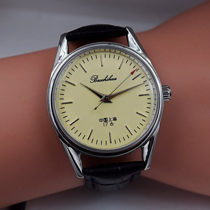 Men's Manual Spring Mechanical Ultra-thin Retro Watch – Classic Elegance Redefined