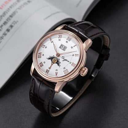 Sugess Automatic Moonphase Watch for Men – Sapphire, Seagull Movement