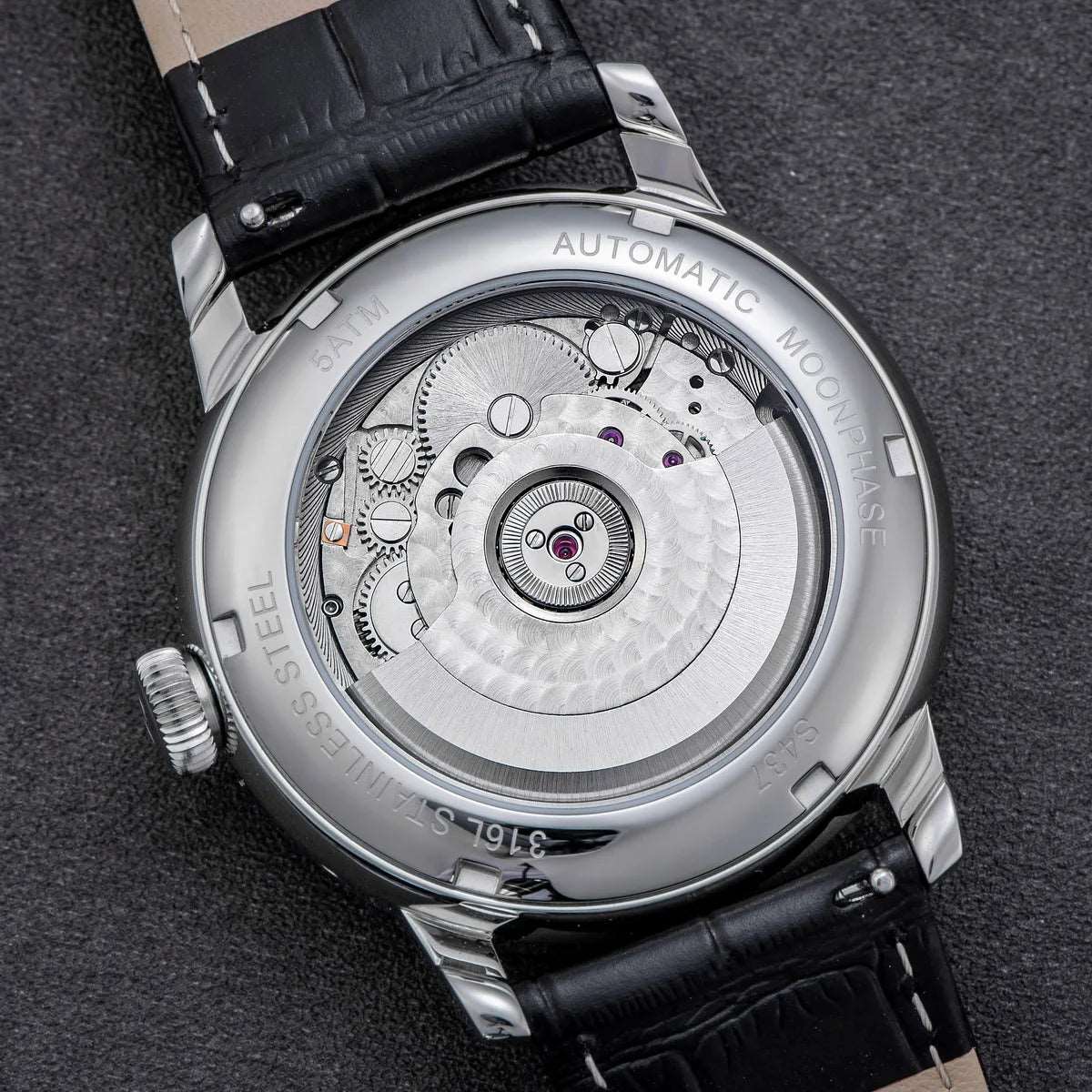Sugess Automatic Moonphase Watch for Men – Sapphire, Seagull Movement