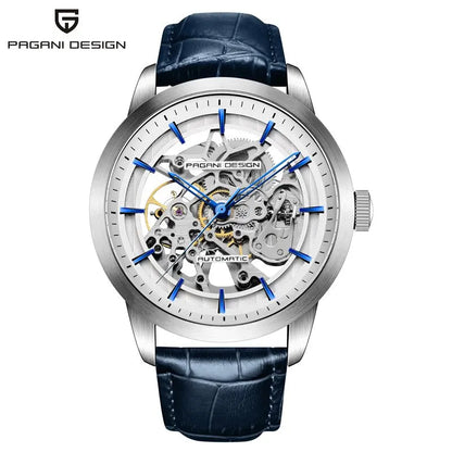 PAGANI DESIGN New Luxury Automatic Mechanical Watch for Men – Stainless Steel, Waterproof, Leather Strap