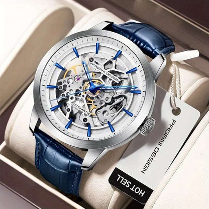 PAGANI DESIGN New Luxury Automatic Mechanical Watch for Men – Stainless Steel, Waterproof, Leather Strap
