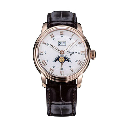 Sugess Automatic Moonphase Watch for Men – Sapphire, Seagull Movement