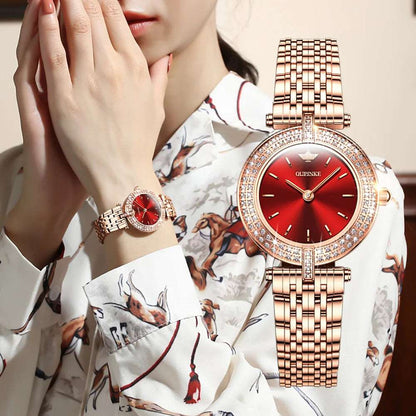 OUPINKE Luxury Slim Ladies Watch
