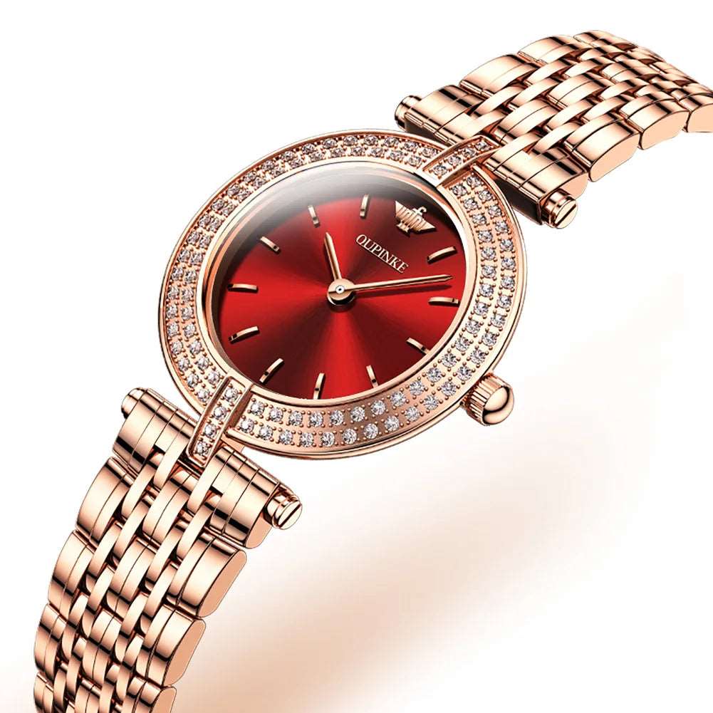 OUPINKE Luxury Slim Ladies Watch