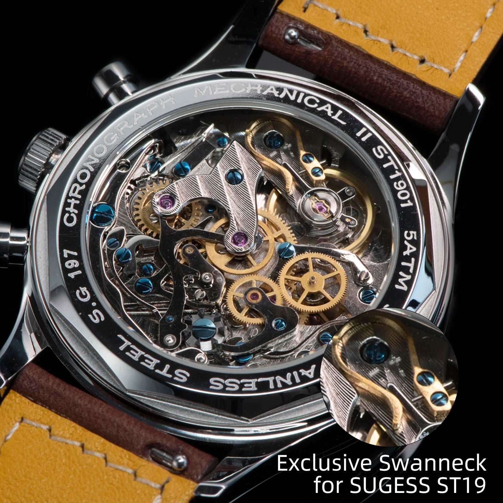Sugess Pilot Chronograph Watch