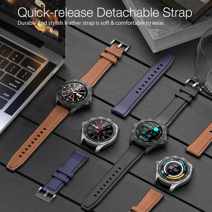 Unisex Luxury Smart Watch - Heart Rate, Blood Pressure, Bluetooth Fitness Wristband by AristoLuxe - AristoLuxe