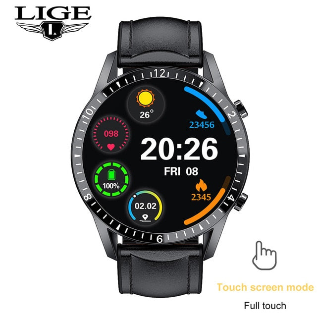 LIGE Smart Watch - Stay Fit and Connected with IP67 Waterproof Technology.