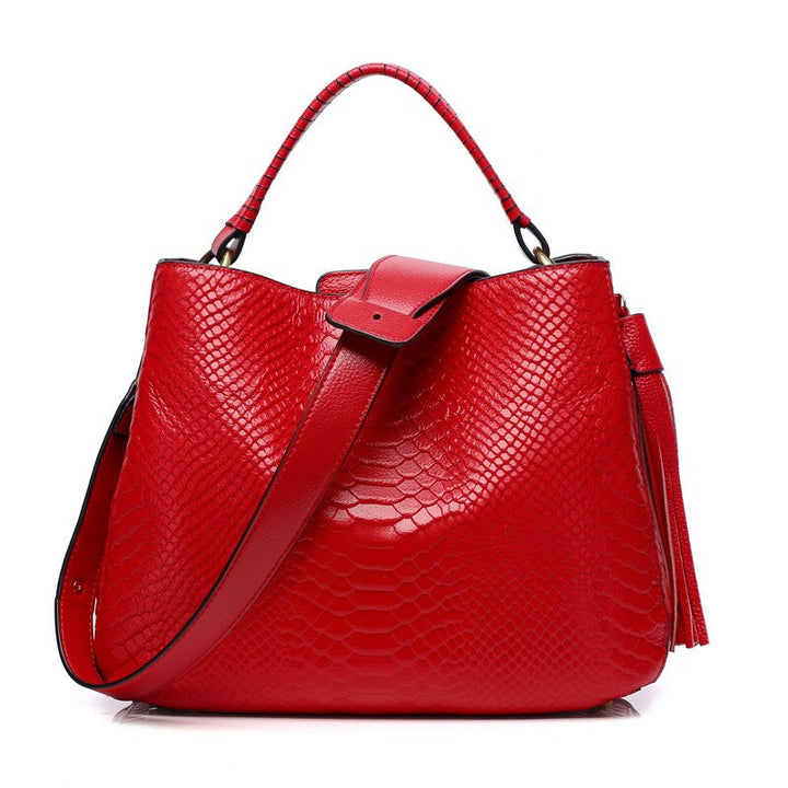 Zency Bucket Bag - Effortlessly Chic Genuine Leather Handbag - Perfect Accessory for Any Occasion - AristoLuxe