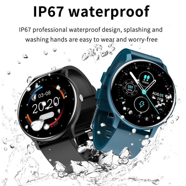 Smart Watch - Full Touch Screen, IP67 Waterproof, Bluetooth Connectivity for Android and iOS, Ideal for Sports and Fitness, with Box - Men's Smartwatch - AristoLuxe