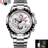 LIGE 9821 - The Ultimate Men's Sport Watch - Water Resistant, Shockproof and Stylish
