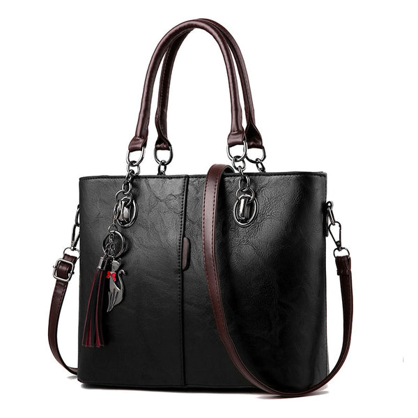 Women's Leather Shoulder and Crossbody Bag - Elevate Your Style with This Versatile Tote - Luxurious and Practical Handbags for Women