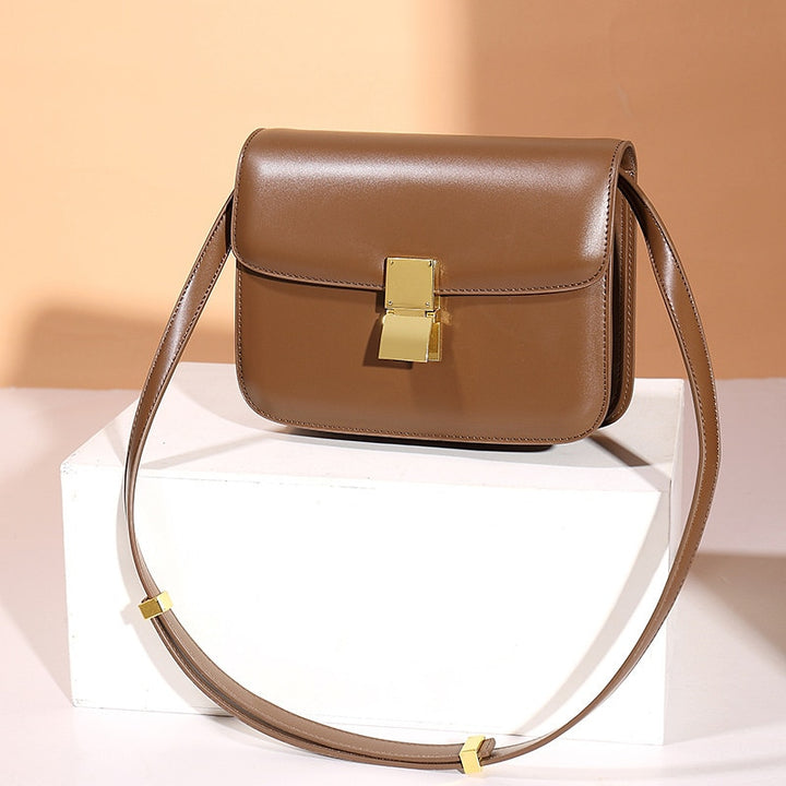 Women’s Genuine Leather Shoulder Bag 2022 Trend Brand Small Square Bags Luxury Designer Handbag Fashion Messenger BagsTofu Bags
